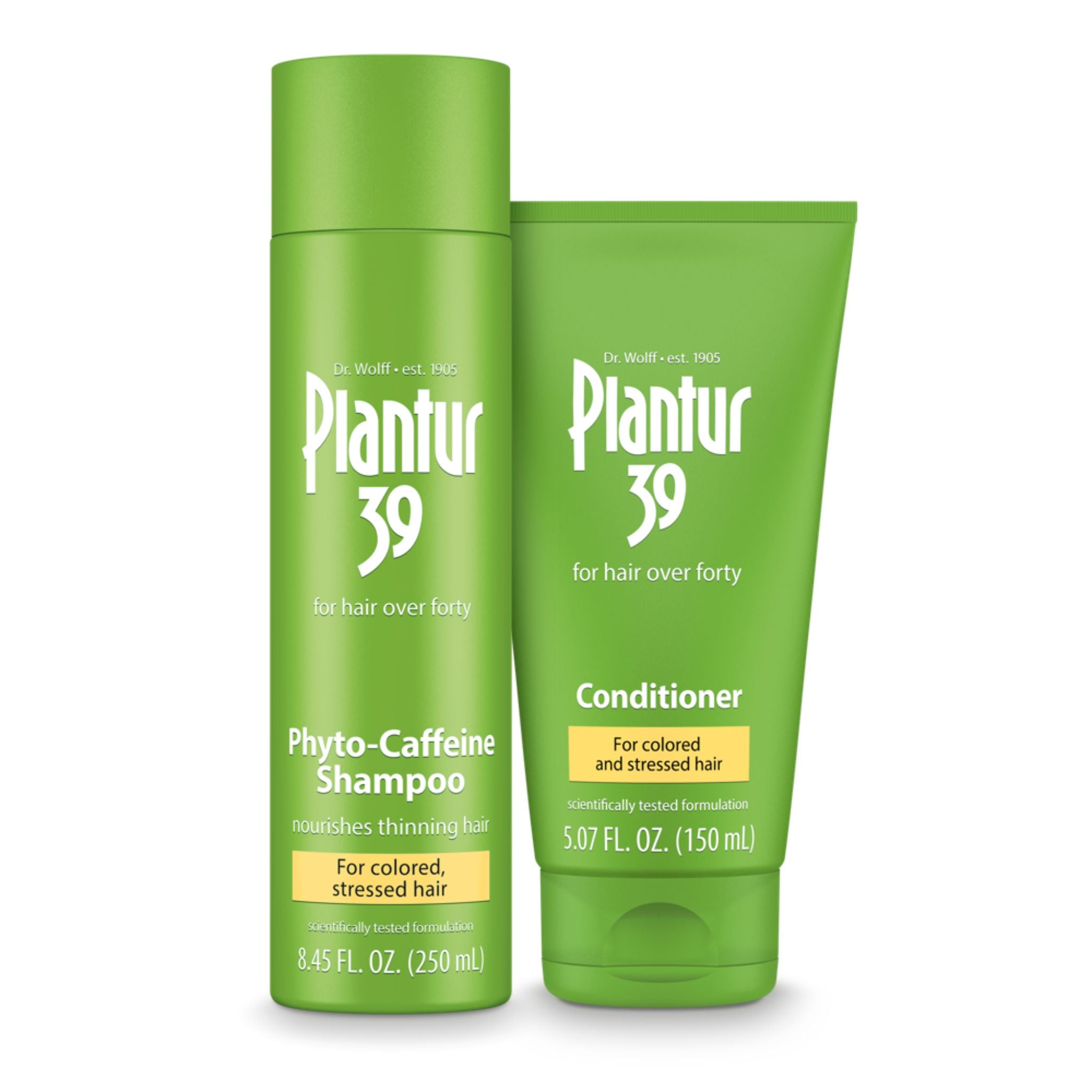 Plantur 39 Phyto-Caffeine Shampoo and Conditioner for Colored, Stressed Hair