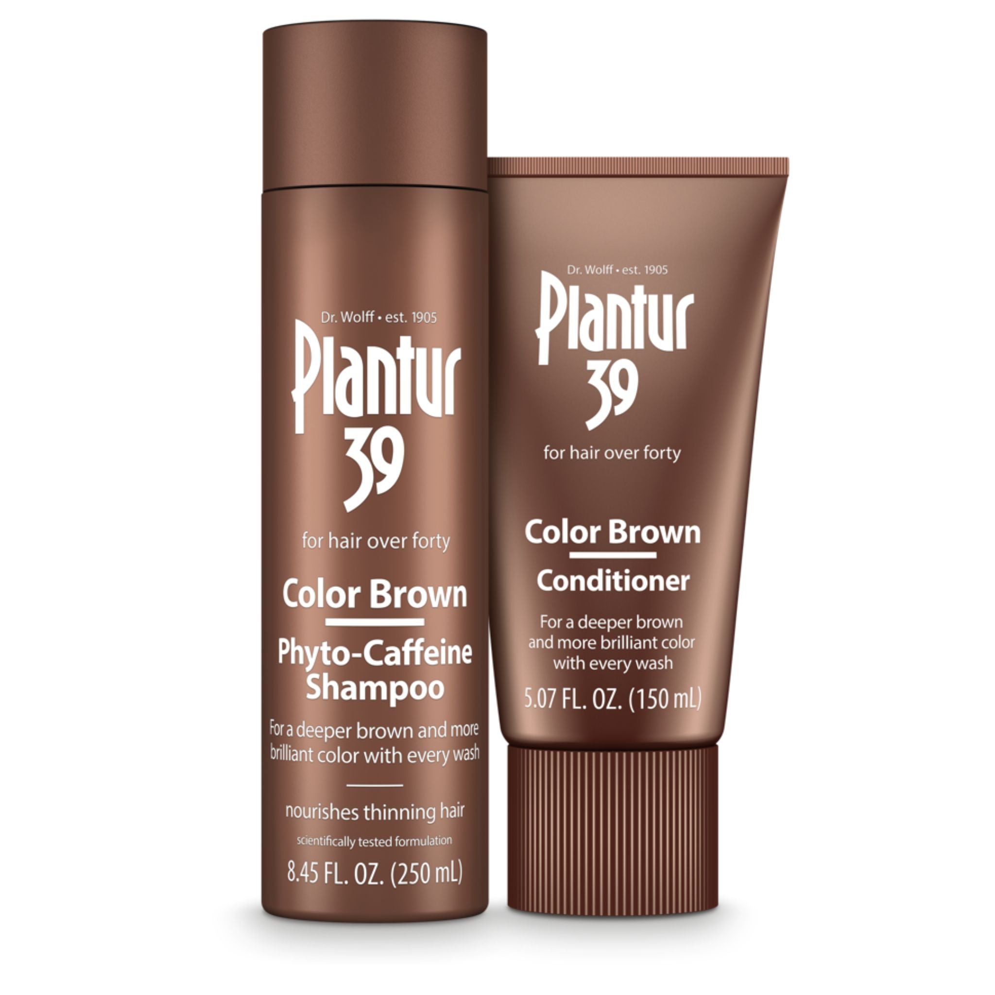 Plantur 39 Color Brown Shampoo and Conditioner Set