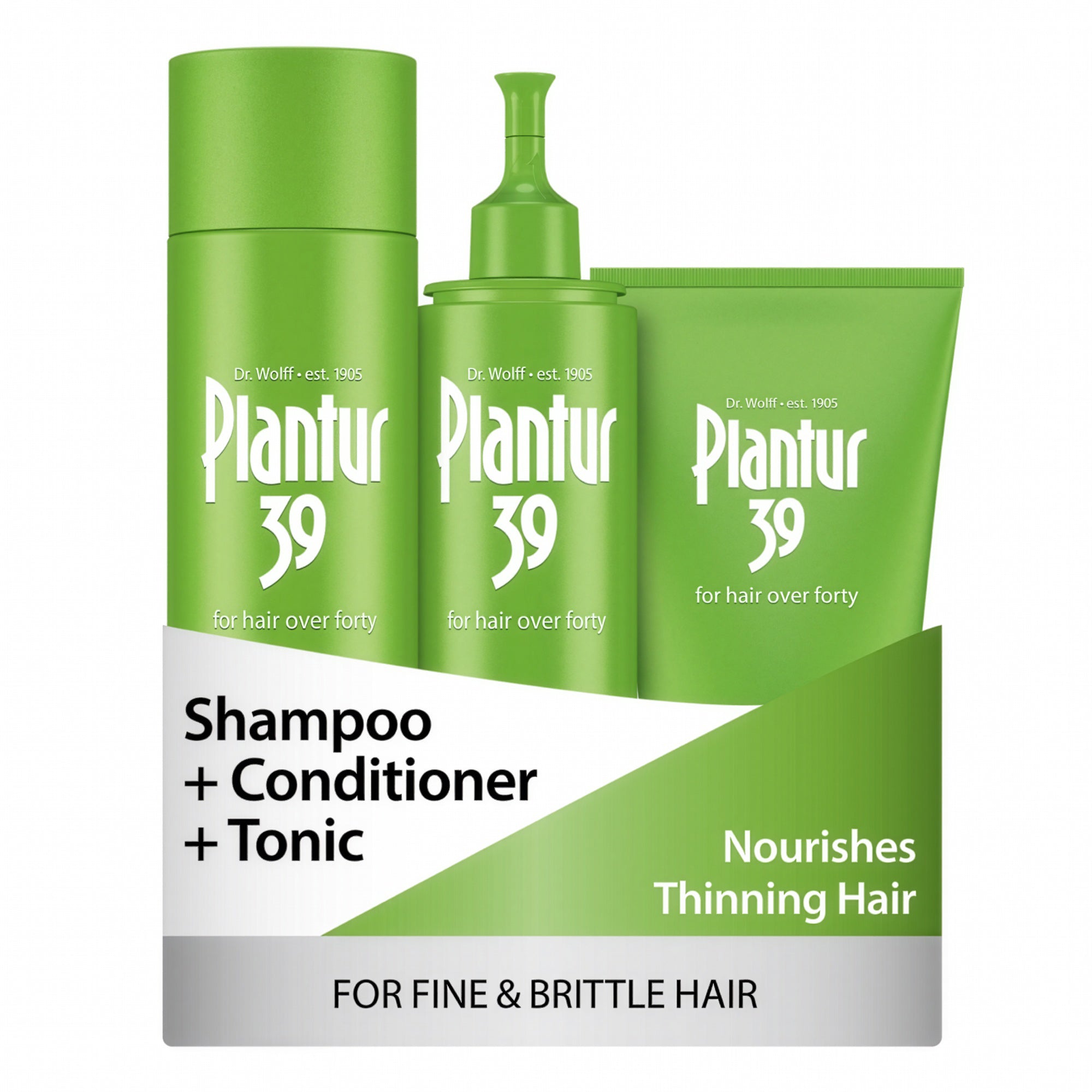 Plantur 39 Phyto-Caffeine Made For You 3-Step System for Fine, Brittle Hair