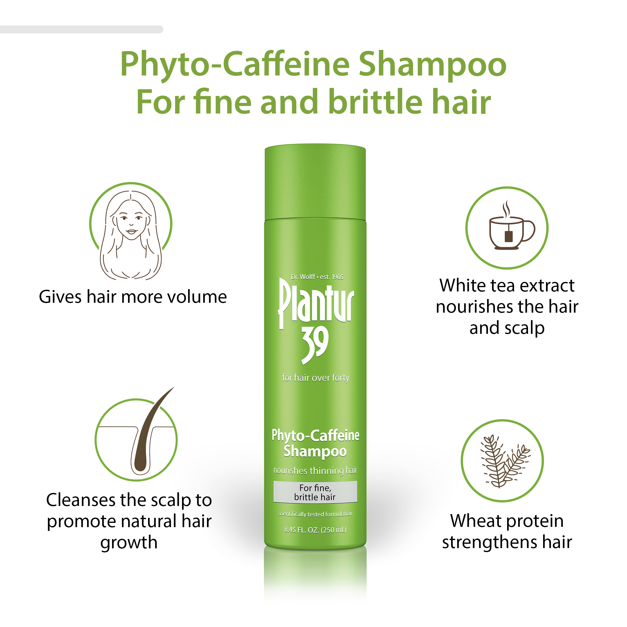 Plantur 39 Phyto-Caffeine Shampoo for Fine, Brittle Hair