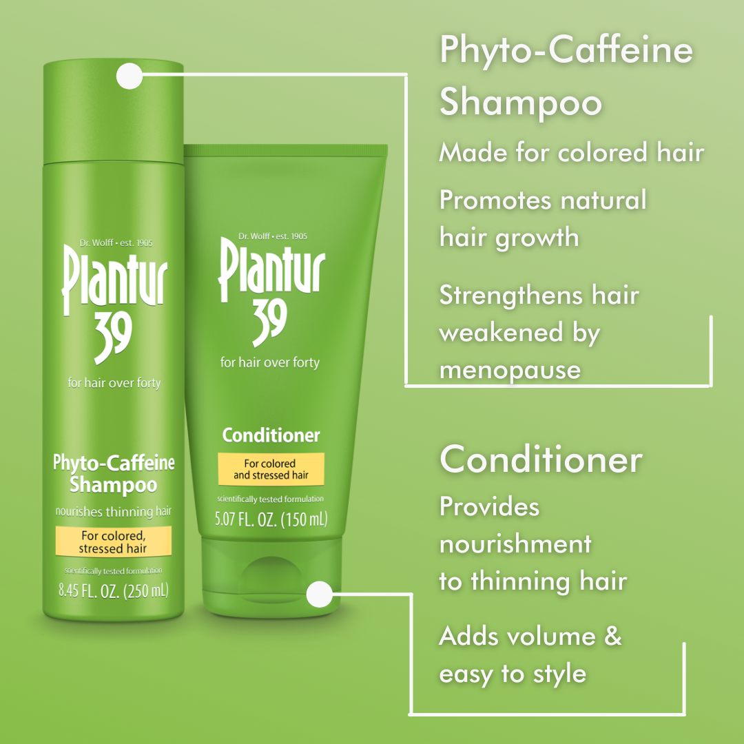 Plantur 39 Phyto-Caffeine Shampoo and Conditioner for Colored, Stressed Hair